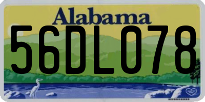 AL license plate 56DL078