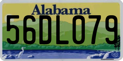 AL license plate 56DL079
