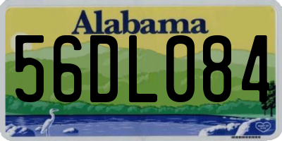 AL license plate 56DL084