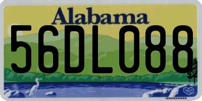 AL license plate 56DL088