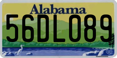 AL license plate 56DL089