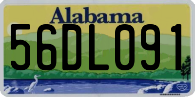 AL license plate 56DL091