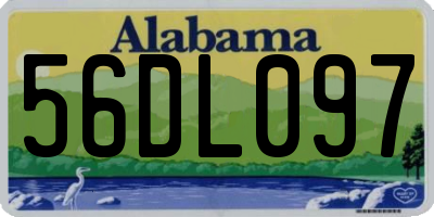 AL license plate 56DL097