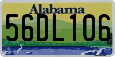 AL license plate 56DL106
