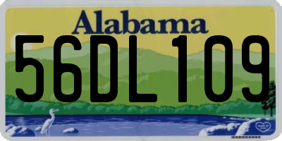 AL license plate 56DL109