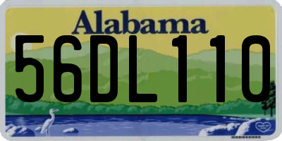 AL license plate 56DL110