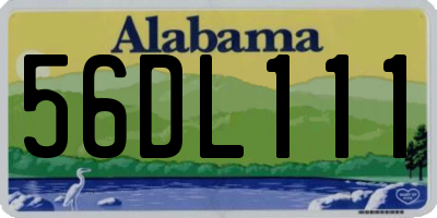 AL license plate 56DL111