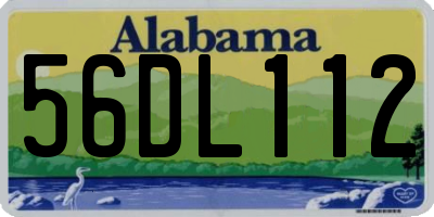 AL license plate 56DL112