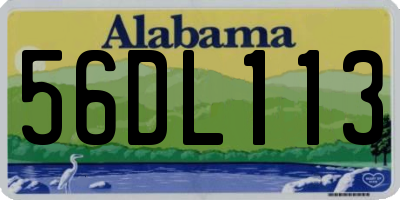 AL license plate 56DL113