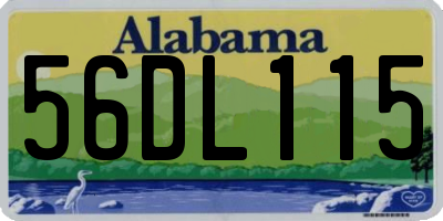 AL license plate 56DL115