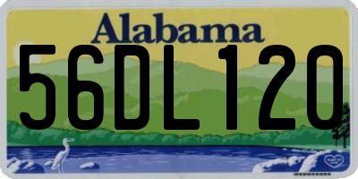 AL license plate 56DL120