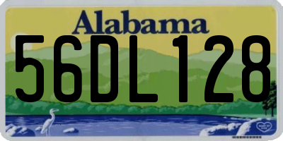 AL license plate 56DL128