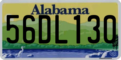 AL license plate 56DL130