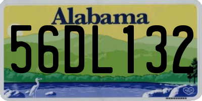 AL license plate 56DL132