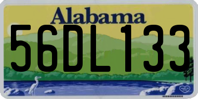 AL license plate 56DL133