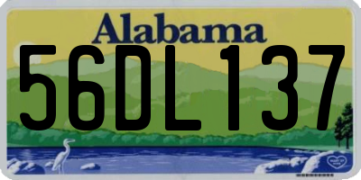 AL license plate 56DL137