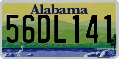AL license plate 56DL141