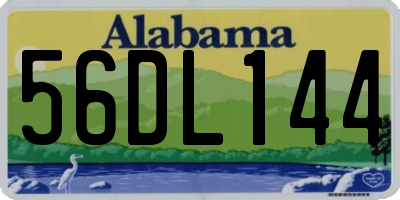 AL license plate 56DL144