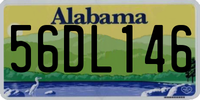 AL license plate 56DL146