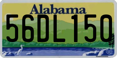 AL license plate 56DL150