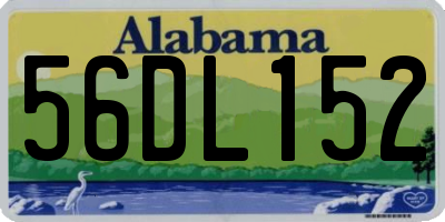 AL license plate 56DL152