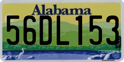 AL license plate 56DL153
