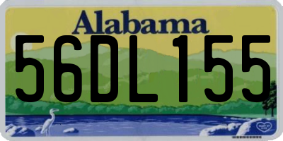 AL license plate 56DL155