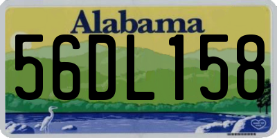AL license plate 56DL158