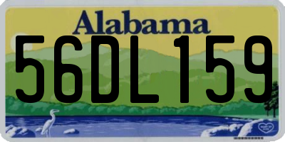 AL license plate 56DL159
