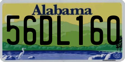 AL license plate 56DL160