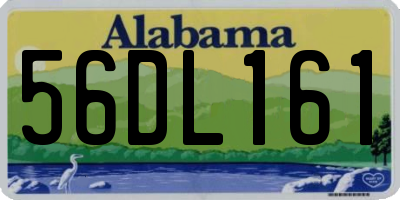 AL license plate 56DL161