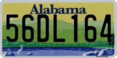 AL license plate 56DL164