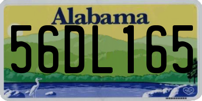 AL license plate 56DL165