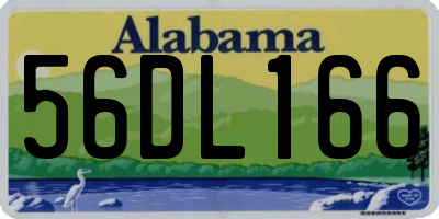 AL license plate 56DL166