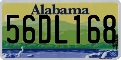 AL license plate 56DL168