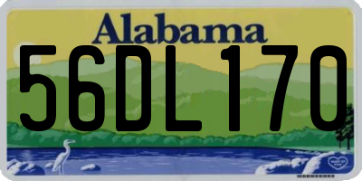 AL license plate 56DL170