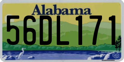 AL license plate 56DL171