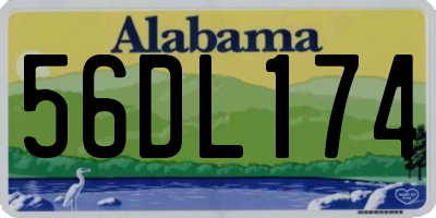AL license plate 56DL174