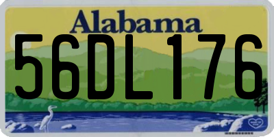 AL license plate 56DL176