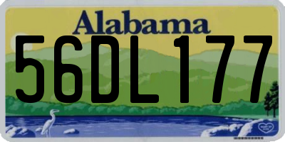 AL license plate 56DL177