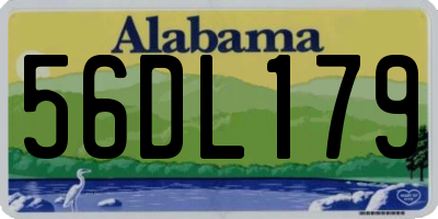 AL license plate 56DL179