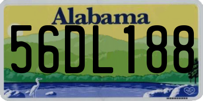 AL license plate 56DL188
