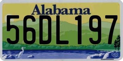 AL license plate 56DL197