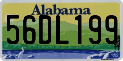 AL license plate 56DL199
