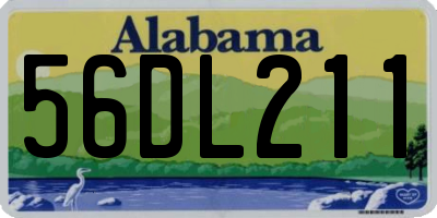AL license plate 56DL211