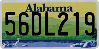 AL license plate 56DL219