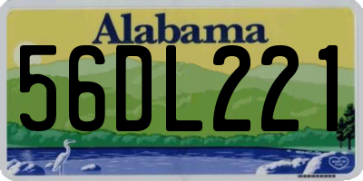 AL license plate 56DL221