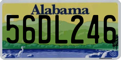 AL license plate 56DL246