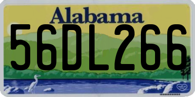 AL license plate 56DL266