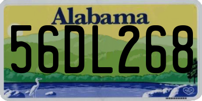 AL license plate 56DL268